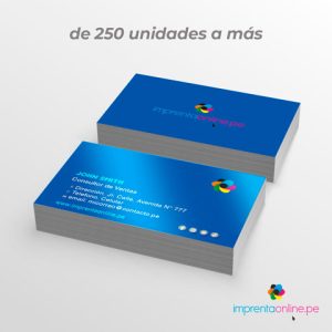 tarjeta personal brillo horizontal 350 gramos