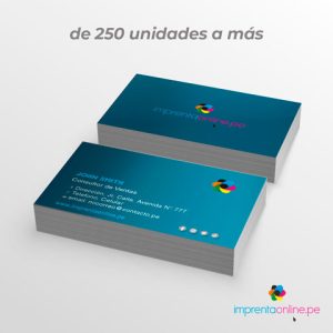 tarjetas personales matte horizontal 350 gramos