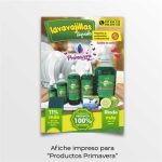 afiche impreso para lavavajillas primavera