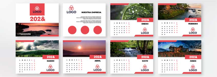 paginas calendario 12x16 centimetros