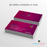 tarjetas personales matte hotizontal 300 gramos