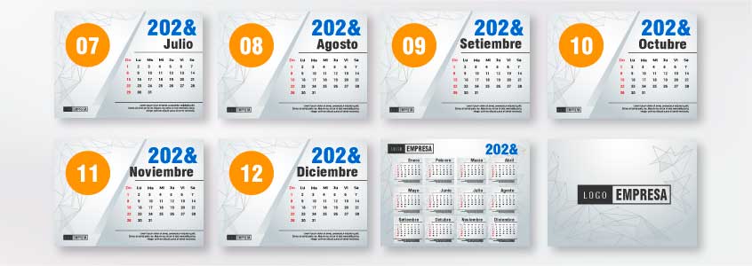 meses de julio a diciembre, tapa y contratapa